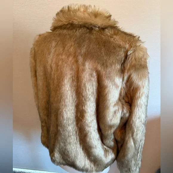 Something Navy Plush Teddy Jacket in Light Brown - Picture 4 of 6